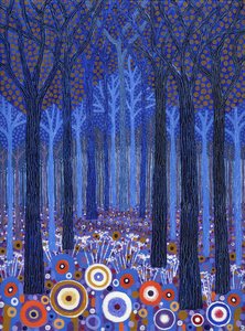 Bosque azul, 2011 (acrílico sobre lienzo)