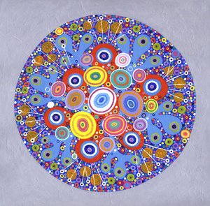 Mandala 1, 2016 (acrílico sobre lienzo)