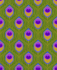Amarillo pavo real, 2019 (técnica mixta digital) de David Newton