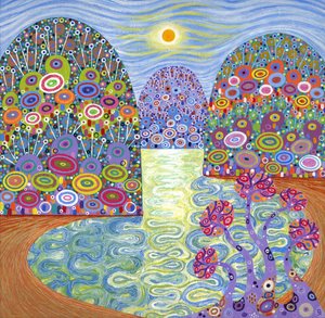 Secret Lagoon, 2016 (acrílico sobre lienzo)