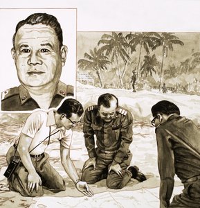 El rey Bhumipol Adulyadej planea su respuesta al intento de golpe de 1981