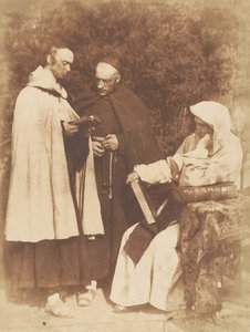 William Borthwick Johnstone, William Leighton Leitch y David Scott como Los Monjes de K., 1843-47 de Hill and Adamson