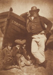 James Linton y tres niños, Newhaven de David Octavius Hill