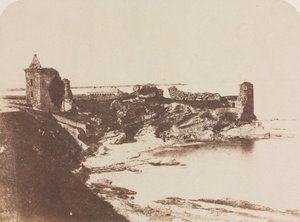 Castillo de St. Andrews, desde el sureste, 1846 de David Octavius Hill
