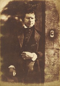 David Octavius Hill en la Puerta de Rock House, Edimburgo de David Octavius Hill and Robert Adamson