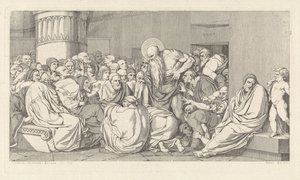 Jeremías ante el templo de David Pièrre Giottino Humbert de Superville