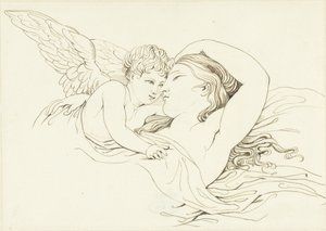 Venus reclinada con Cupido