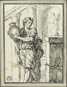 Hombre con jarra en la mano de David Pièrre Giottino Humbert de Superville