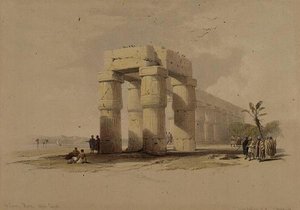 En Luxor, Tebas, Alto Egipto, de "Egipto y Nubia", Vol.1