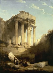 Baalbec - Ruinas del Templo de Baco de David Roberts