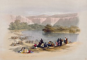 Orillas del Jordán, 2 de abril de 1839, lámina 48 del Volumen II de 
