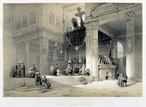 Iglesia de Santa Elena, Belén - en “La Tierra Santa”, Londres 1849 de David Roberts