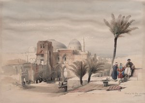 Iglesia del Santo Sepulcro, Jerusalén, 1839 de David Roberts