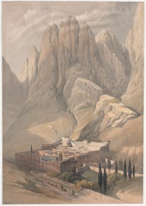 Convento de Santa Catalina con el Monte Horeb de David Roberts