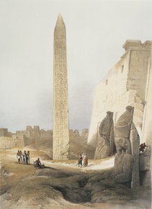 Egipto, Obelisco en el Templo de Luxor de David Roberts