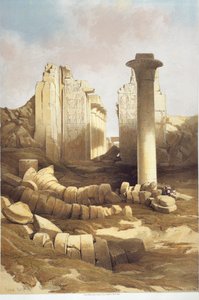 Egipto, Sala de Columnas del Templo de Karnak de David Roberts
