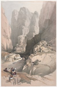 Entrada a Petra, el Teatro de David Roberts