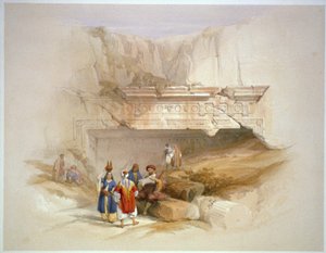 Entrada a las Tumbas de los Reyes, Jerusalén de David Roberts