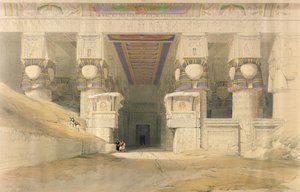 Fachada del Templo de Hathor, Dendarah, de 