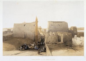 Gran entrada al Templo de Luxor en “La Tierra Santa”, Londres 1849 de David Roberts