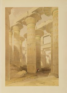 Sala de Columnas, Karnak, de Egipto y Nubia, Vol.1 de David Roberts
