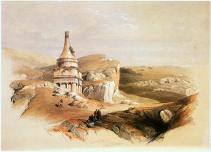 En Tierra Santa: Jerusalén, Valle del Cedrón, Tumba de Absalón ... (foto) de David Roberts