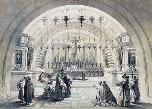 Interior de la Iglesia del Santo Sepulcro, Jerusalén