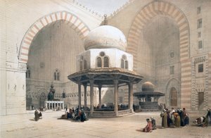 Interior de la Mezquita del Sultán al-Ghuri, El Cairo, Egipto, siglo XIX de David Roberts