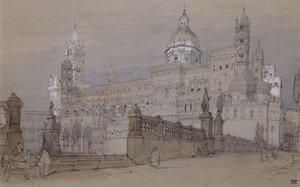 Catedral de Palermo, 1854 de David Roberts