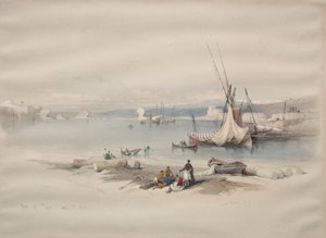 Puerto de Tiro, 1839 de David Roberts