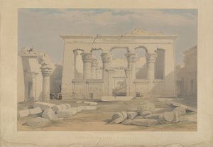 Pórtico del templo de Kalabsha, Nubia de David Roberts