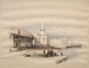 Muelle en Suez, 1839 de David Roberts