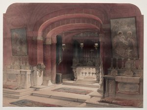 Santuario de la Anunciación, Nazaret, 1839 de David Roberts