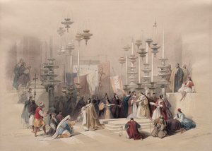 Piedra de la unción, Santo Sepulcro de David Roberts