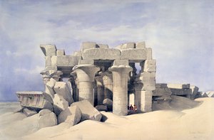 Templo de Sobek y Haroeris en Kom Ombo, siglo XIX de David Roberts