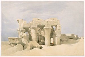 Templo de Sobek y Horus en Kom Ombo, Egipto, siglo XIX de David Roberts