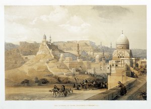 La Ciudadela de El Cairo, Palacio de Mehemet Ali en “La Tierra Santa”, Londres 1849 de David Roberts