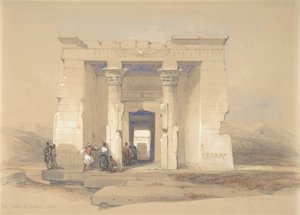 El Templo de Dendur, Nubia, 1848 de David Roberts