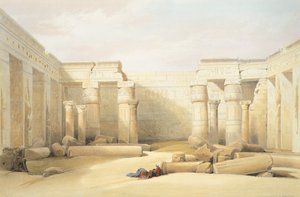 El Templo de Medinet Abu en Tebas de David Roberts