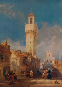 La torre de la iglesia de San Nicolás de la Villa, Córdoba, 1834