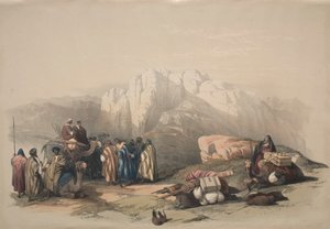 Tumba de Aarón, cima del Monte Horeb de David Roberts