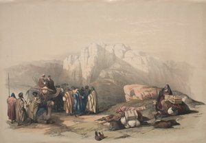 Tumba de Aarón, cima del Monte Horeb, 1839 de David Roberts
