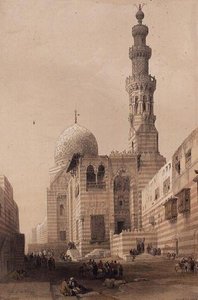 Tumba del Sultán Qayt-bay en el Cementerio Oriental, o Tumbas de los Califas, El Cairo de David Roberts