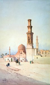 Tumba de los Califas, El Cairo, c. 1907 de David Roberts