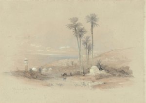 Vista de Jenin, antiguo Jezreel de David Roberts