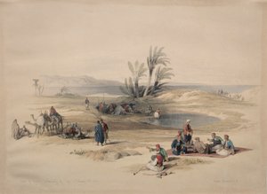 Pozos de Moisés, Desierto de Tyh de David Roberts
