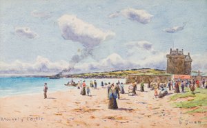 Castillo de Broughty (acuarela) de David Small