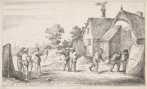 arqueros Escenas de género al aire libre (título de serie) de David Teniers (II)