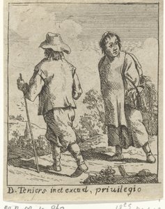 La pareja de un granjero en camino de David Teniers (II)