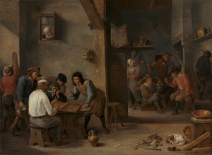 Juego de backgammon de David Teniers